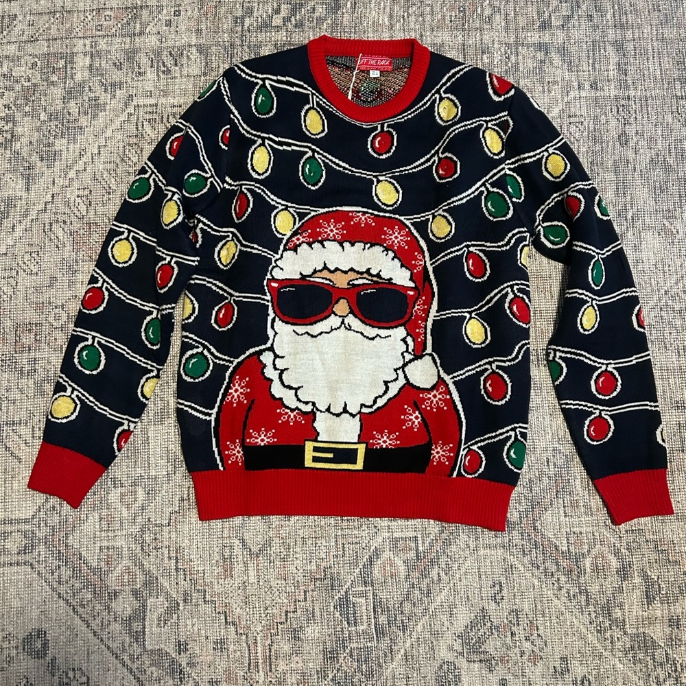 Festive Light Up Santa Sweater
